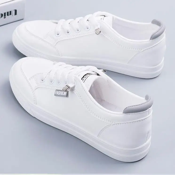 Women Sneakers Women's Vulcanize Shoes Spring  Autumn Breathable Flats Solid Color Mesh Shoes Young Woman Casual White Shoes 