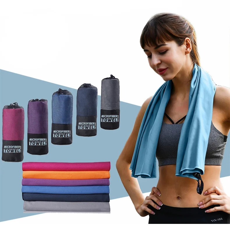 Microfiber Towels for Travel Sports Fast Drying Absorbent Soft Jogging Gym Beach Swimming Yoga Towel