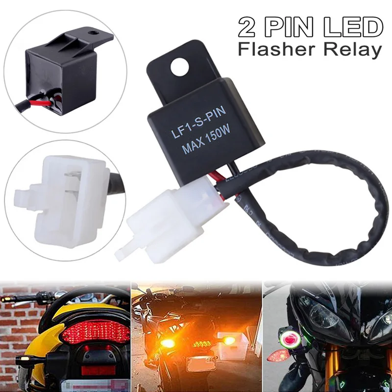 12A 2Pin Elektronische LED Blink Relais Für Honda Kawasaki Suzuki Yamaha  Motorrad Motor Blinker Birne Hyper Flash - AliExpress