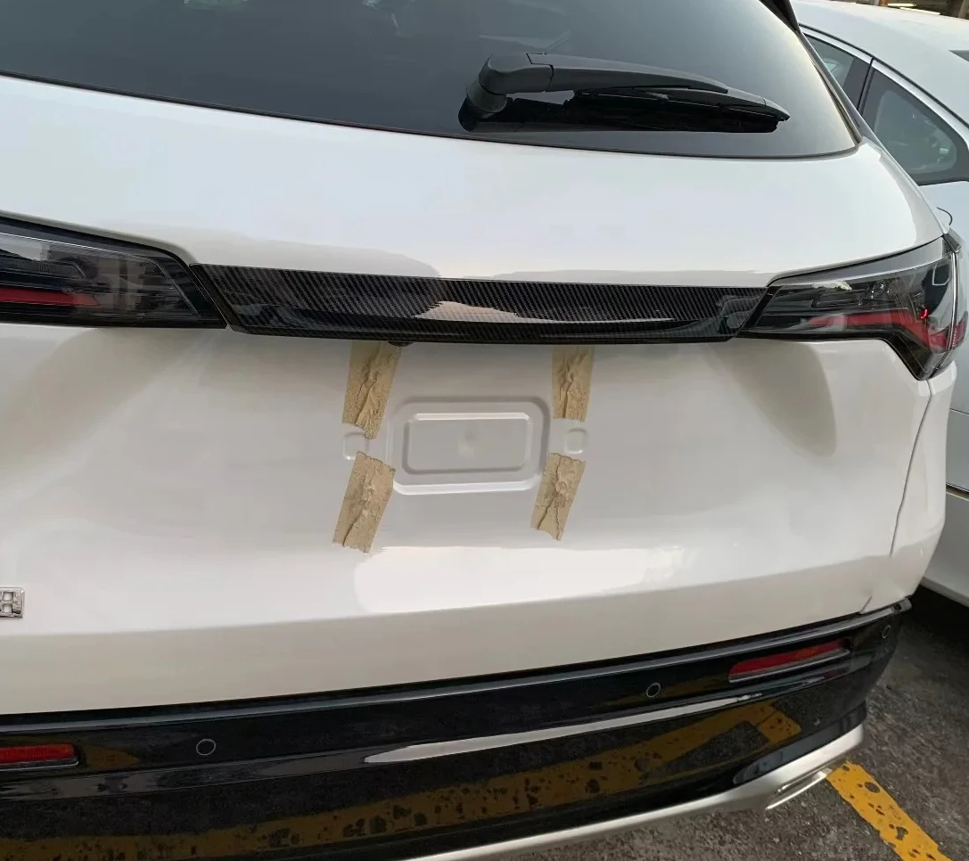 

Для Honda ZR-V ZR V ZRV 2022-2023 автомобильные наклейки углеродная Задняя Крышка багажника отделка задняя дверь полоса Аксессуары для багажника