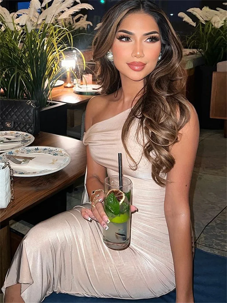 Off-Shoulder Patchwork Slim Dress Women's Bandage Sleeveless Backless Fashion Elegant Party Dress New Female Long Dress