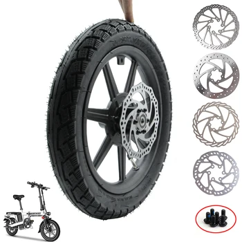 Scooter elettrico Bike14 pollici Ruota anteriore 14x2.125 Pneumatico 140mm/160mm Disco freno per E-bike Biciclette pieghevoli Accessori moto