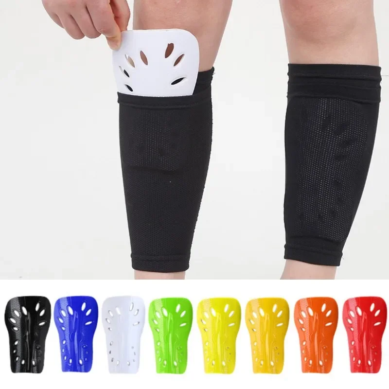1 Pair Football Shin Pads Plastic Soccer Guards Leg Protector For Kids Adult Protective Gear Breathable Shin Guard