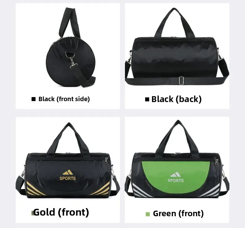 Yoga fitness bag showing portable cylinder shape and versatile storage space.