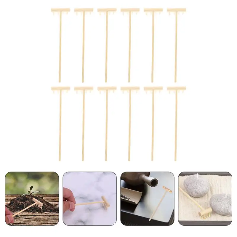 12pcs Mini Zen Garden Rake Tabletop Garden Sandbox Tools Desktop Decoration 3
