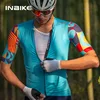 INBIKE 2024 Summer Cycling Jersey Men Short Sleeve Quick-dry Men's Bicycle Riding Shirts with 3 Pockets Full Zipper MTB Clothing 4