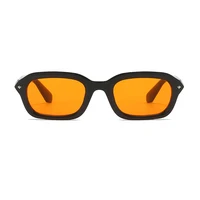 Vintage Rectangle lunettes De soleil femme mode rétro lunettes De soleil femme Orange miroir lunettes marque concepteur dégradé Oculos De Sol 2