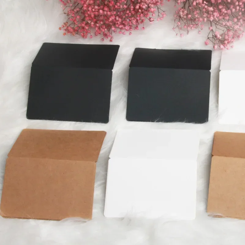 10 Pcs/lot Kraft Paper Blank Cards Folding Type Gift Blessing Card Christmas Wedding Festival Envelope Card Invitation Card