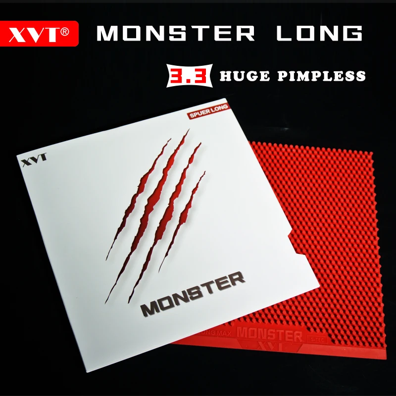 Table Tennis Rubber XVT MONSTER SUPER MAX Long Pimples Out