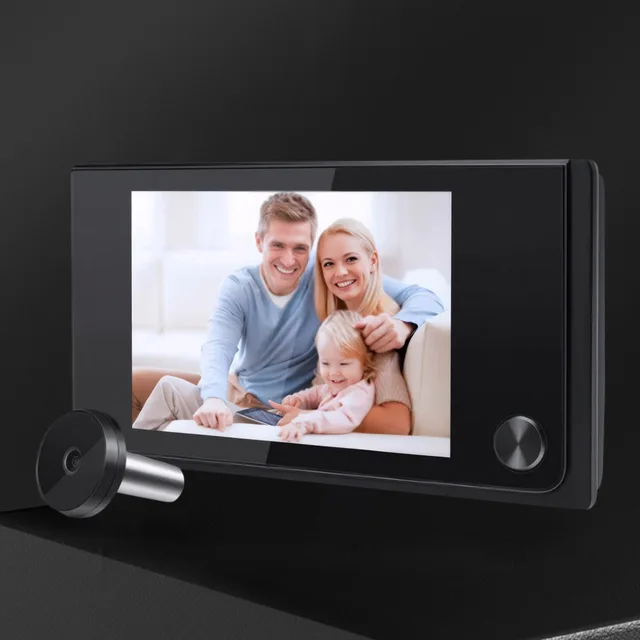 3.5 Inch Digital Doorbell Viewer 120° Wide View Angle 1MP Wireless Video Doorbell Peephole Viewer Cat Eye Door Bell Smart Home 2