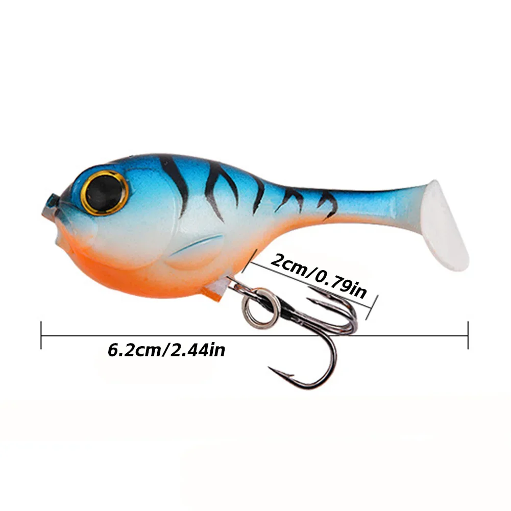 1Pc Soft Lure Balloonfish 60mm 9.7g High Quality Deraball Artificial Silicone Bait with Hook for All Fish Fishing Tackle