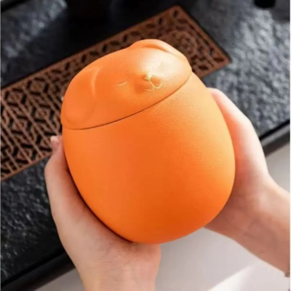Ceramic Funeral Urn for Pets 200ml Dog/Cat Shape Dog Cat Cremation Urns with Lid Memorials Keepsake Memory Box Dog Supplies