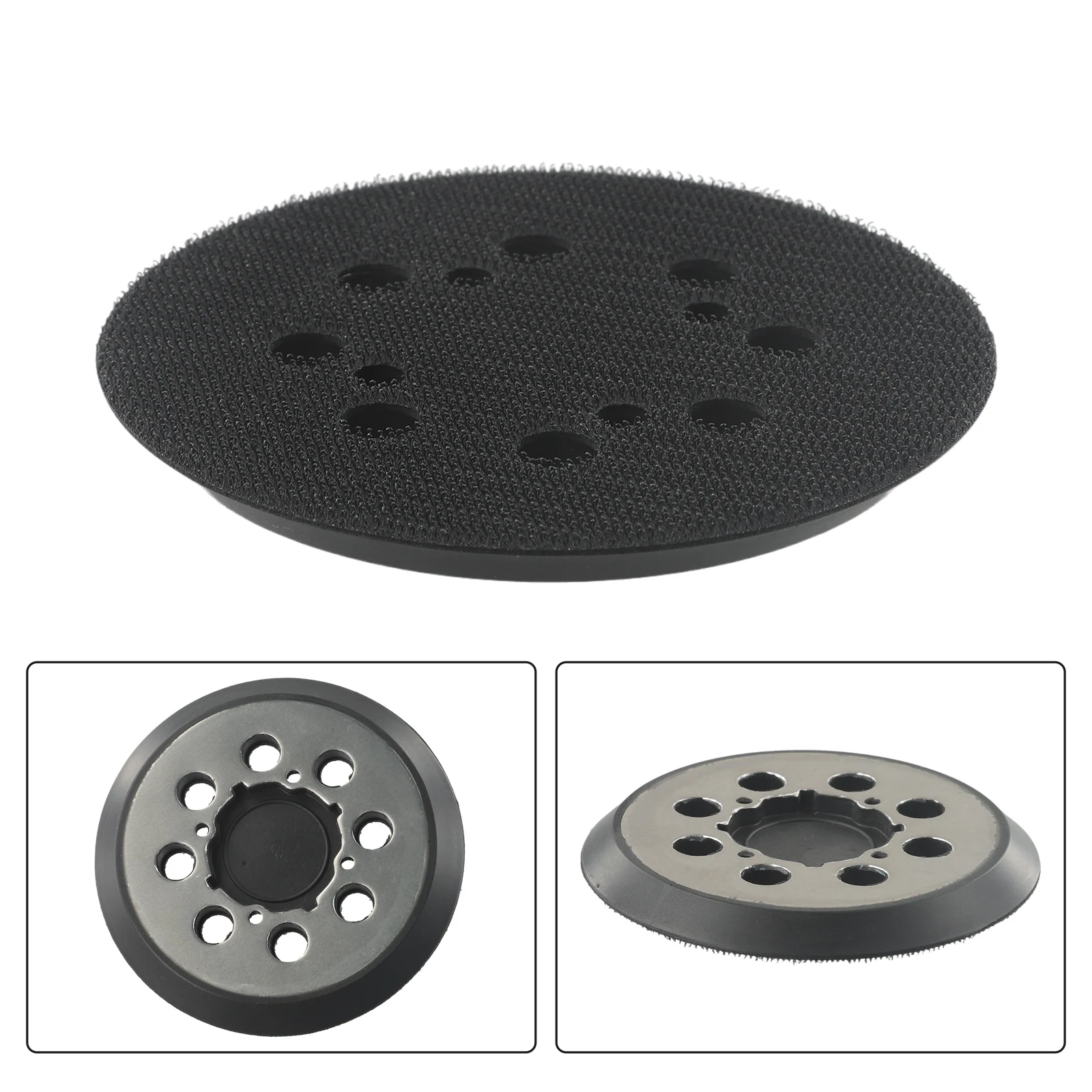 

5 Inch 8 Holes Metal Sanding Pad Assemblies Grinding Disc Polishing Disc Accessories For Power Tools Air Tools