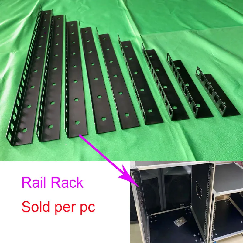 2U/3U/4U/5U/6U/7U/8U/9U/10U Open-frame Wall Mount Racks Mixer Mount Audio Mounted Rail Rack Heavy Duty Flight / Tour Case Access