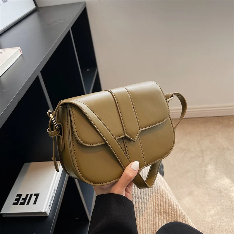 

2023 Spring Summer Textured Women's Underarm Bags Fashion High Quality Pu One Shoulder Pack Solid Color Ladies Crossbody Bag