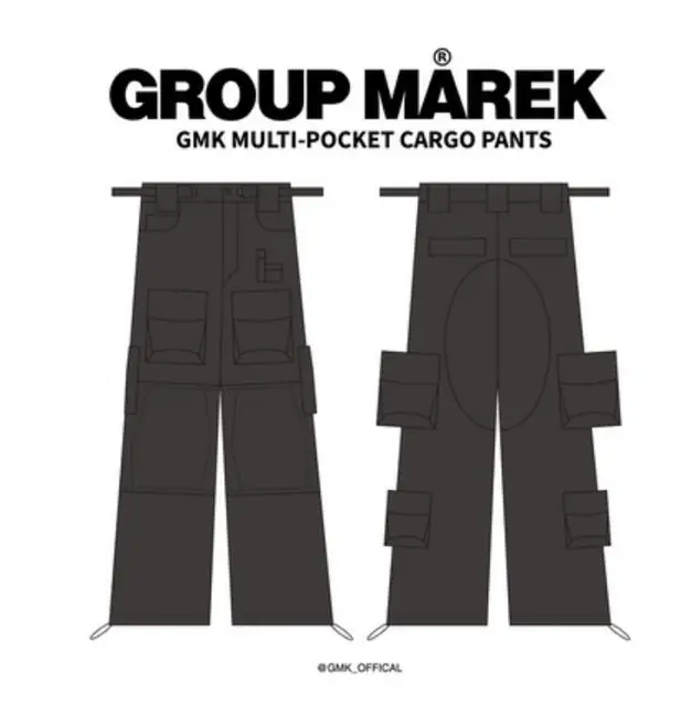 GROUP MAREK GMK Multi Pocket Cargo Pants | www.bruidsboeketenzo.nl
