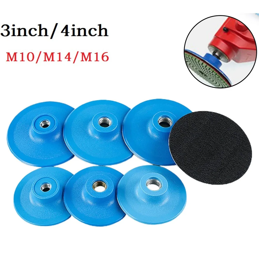 3/4inch Sanding Disc Backing Pad Adhesive Disc Hook And Loop Buffing Polishing Pads M10/M14/M16 Thread Polishing Disc For Sander 5inch 125mm hook and loop buffing pad rotary backing pad m10 m14 drill adapter sanding disc for grinder electric drill polishing
