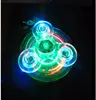 Crystal Luminous LED Light Fidget Spinner Hand Top Spinners Glow in Dark EDC Stress Relief Toys Kinetic Gyroscope for Children 3