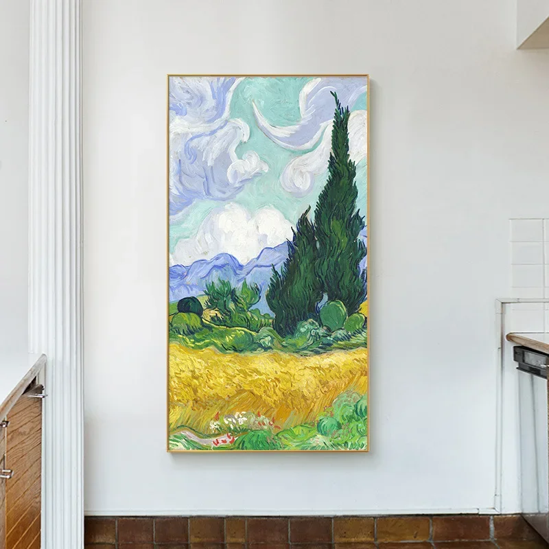 

2788633 Landscape painting hanging painting sofa background wall decoration entry porch oil painting