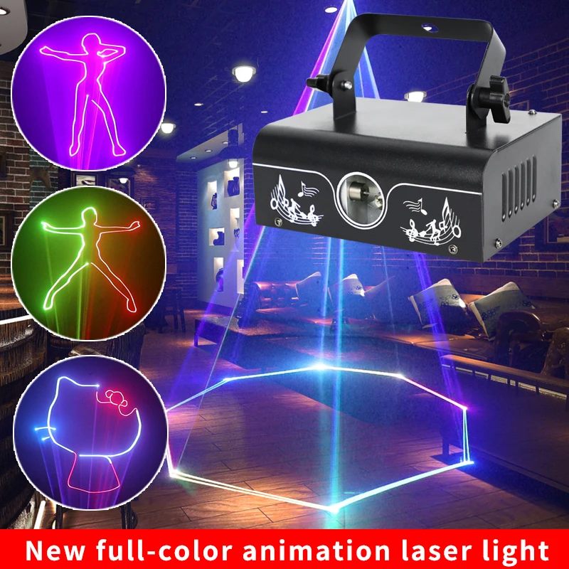 Tanio 2022 nowy Laser projektor kolorowe światła kryty Party Disco