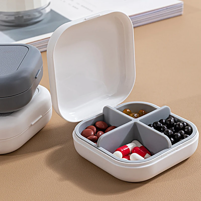 

Портативный минималистичный герметичный диспенсер для лекарств, органайзер, влагостойкий контейнер для еженедельных таблеток, полипропиленовый пластиковый контейнер для хранения