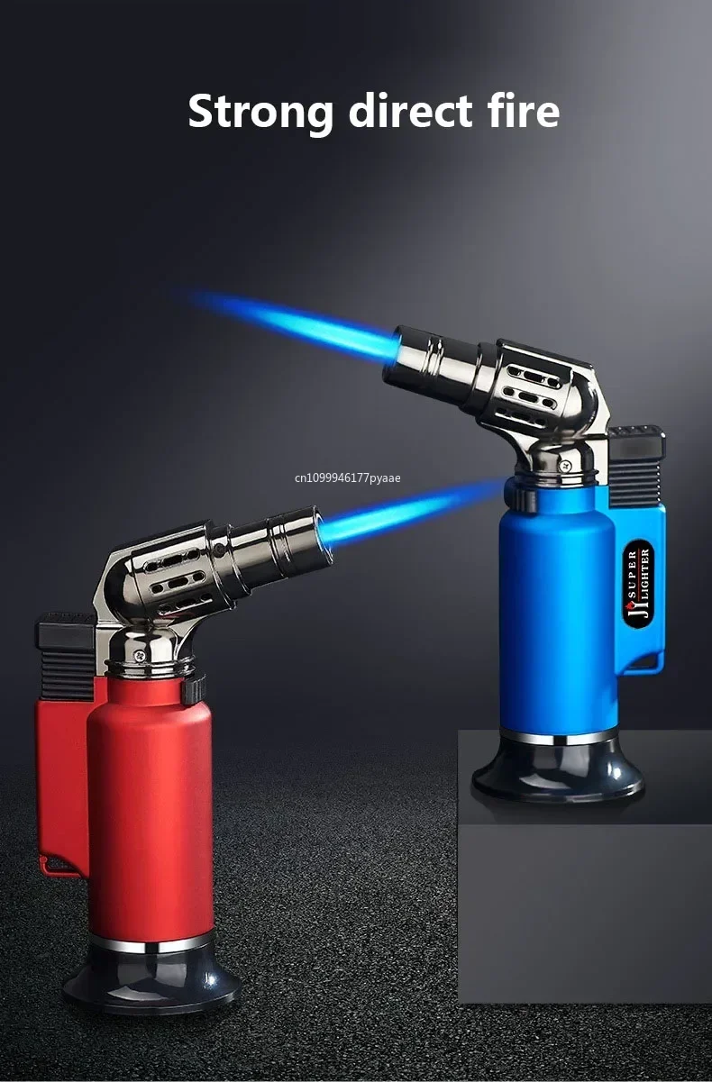 Description Picture 4 of itemPortable High-fire Metal Lighter Multifunctional Kitchen Barbecue Cigar Lighter Outdoor Windproof Turbine Gas Lighters Smoking