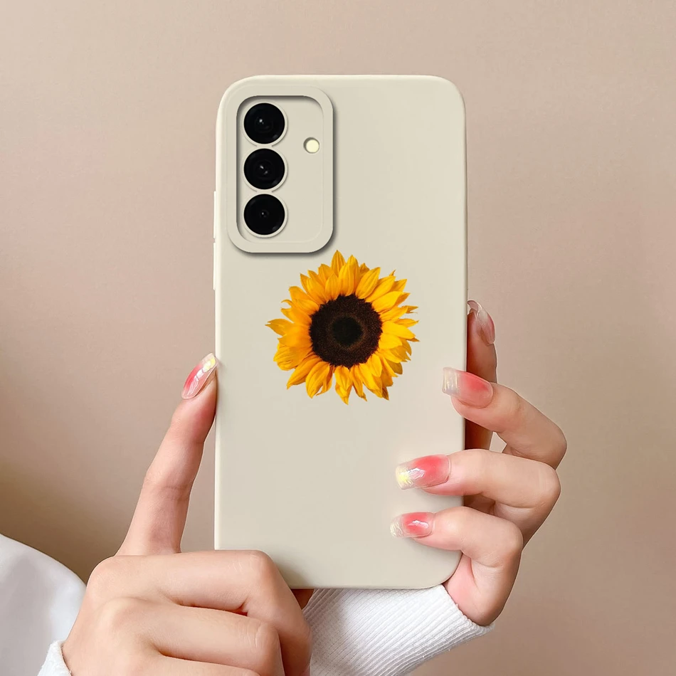 Leisure Flowers Soft Silicone Phone Cover - Full Protection Anti-Drop Housing