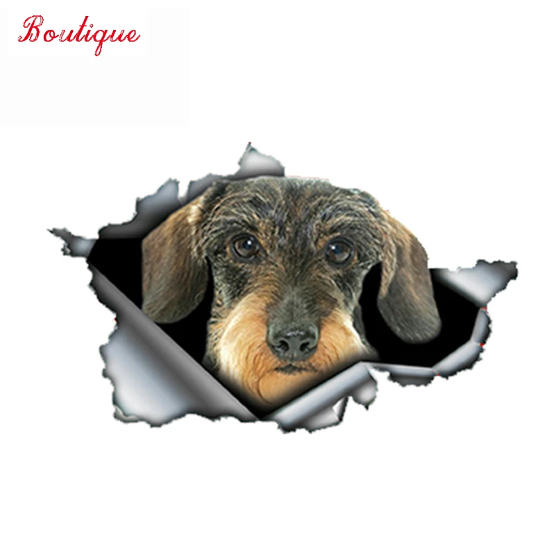 

Scratch waterproof cute dog cover car stickers, cartoon decoration bumper window polyethylene PVC external