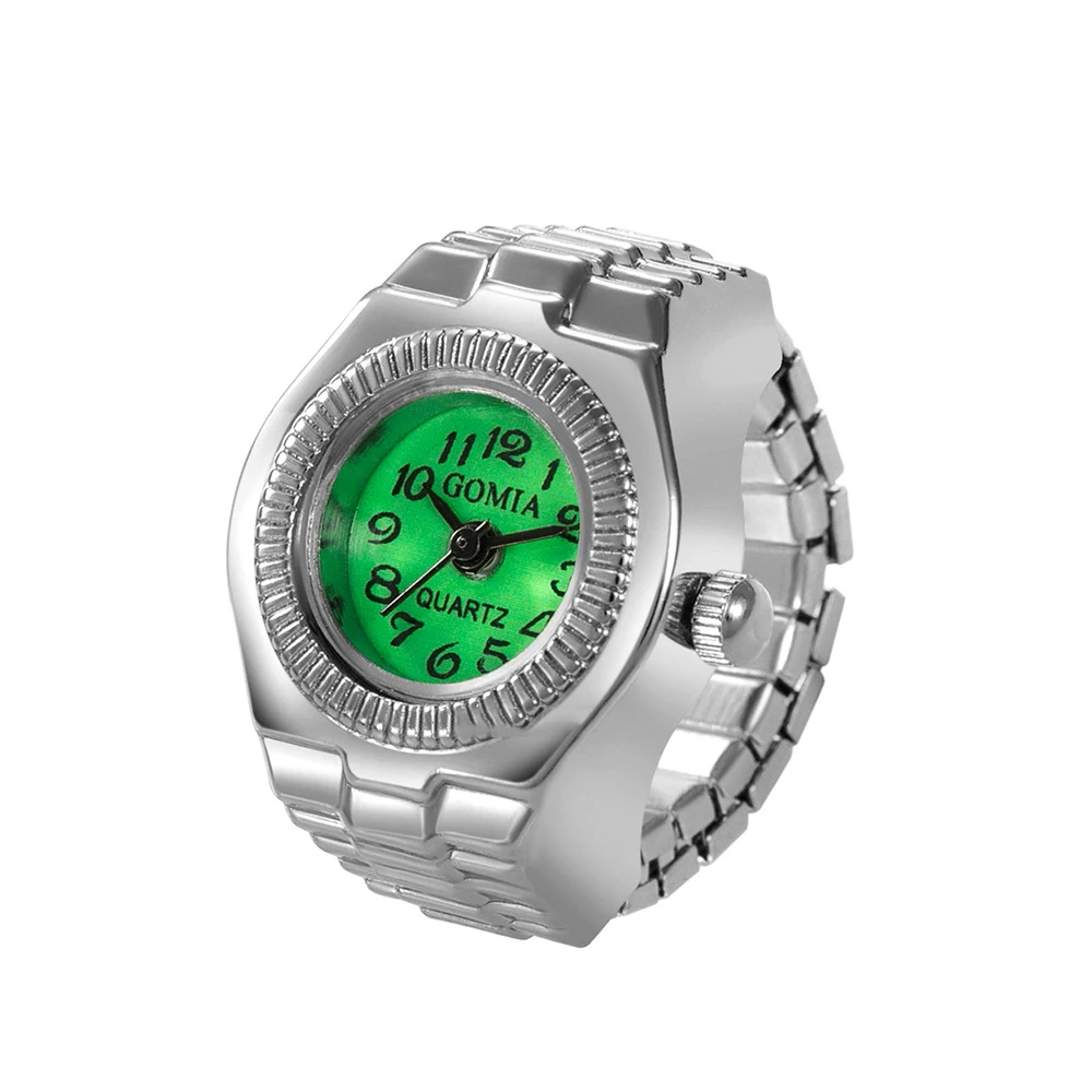 Men's Quartz Watch Ring Watch Digit Dial Rectangle Unisex - Temu