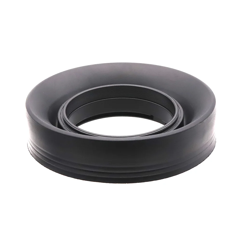 3 In1 Collapsible Rubber Lens Hood 49/52/55/58/62/67/72/77/82mm 3-Stage Foldable For Canon Nikon DSIR Camera