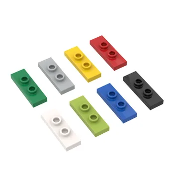 BuildMOC 조립 입자 34103, 빌딩 블록 부품용 3-2 특수 보드 3-2, DIY 벽돌 대량 모델 어린이