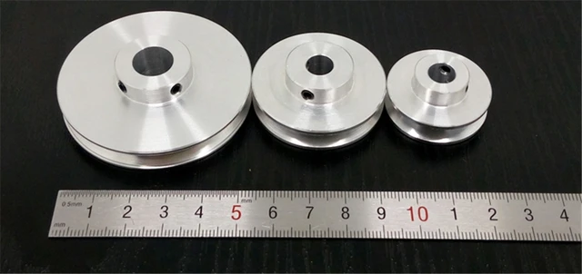 Puleggia In Lega Alluminio Doppia Scanalatura - 30mm OD, Foro 15mm, Per Cinghia PU 6mm - Foto 11