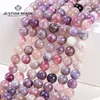 Natural Stone Beads Pink Tourmaline Round Loose Spacer Bead For Jewelry Making Diy Bracelet Necklace Accessories 15" Inch Strand 1