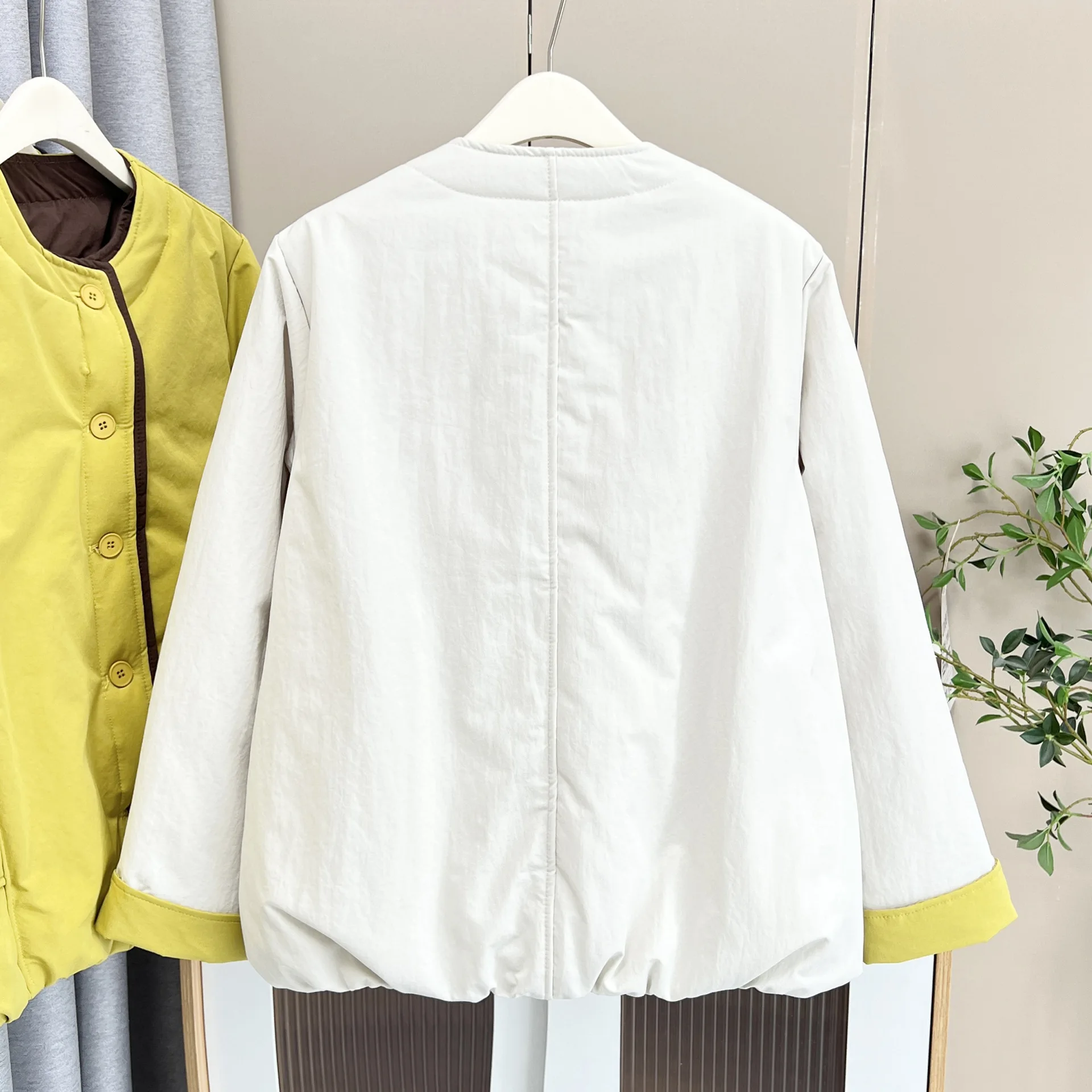 XXXXL Fashion Plus Size Women's Parkas New Winter Casual multi-color Block Padded Jacket Warm Coat 2588