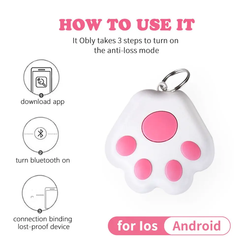 Mini Wireless Bluetooth Smart Tag GPS Tracker Key Finder Pet Locator Two Way Alarm Selfie Kids Anti Lost gps locator key finder anti lost tracker anti lose tracker item locator anti lost locator key chain locator