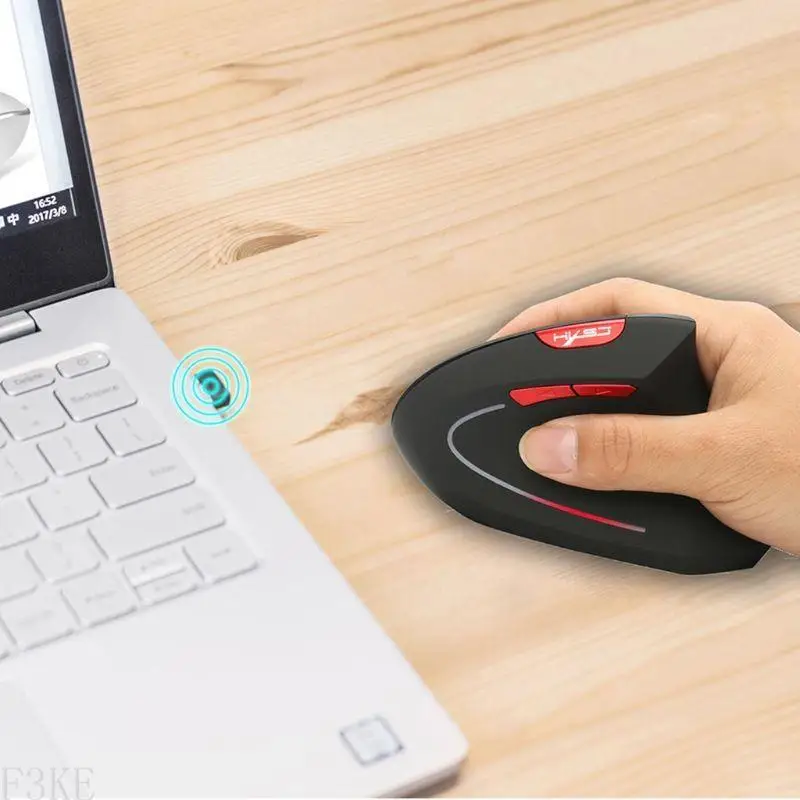 【In-Demand Item】 F3KE 2.4G 1600 2400DPI Vertical Computer Mouse Laptop PC for Creative Unique Mouse Wrist for Protection Wireless Optical.