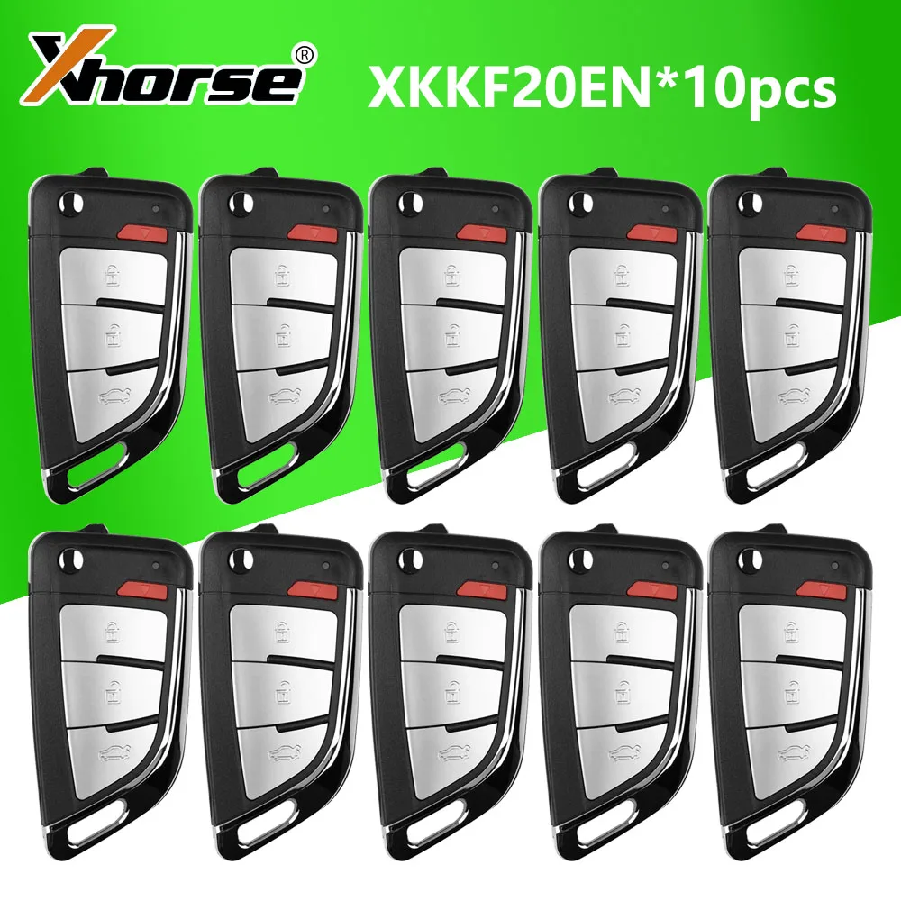 

Xhorse XKKF20EN 3 Buttons Flip Remote Xhorse VVDI Remote Wire Remote Key for VVDI Key Tool Global Version