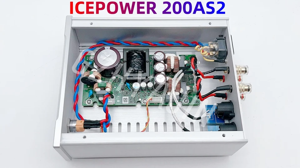 最新のicepower 200as2 215w * 2 xlr-hifiデジタルステレオパワー