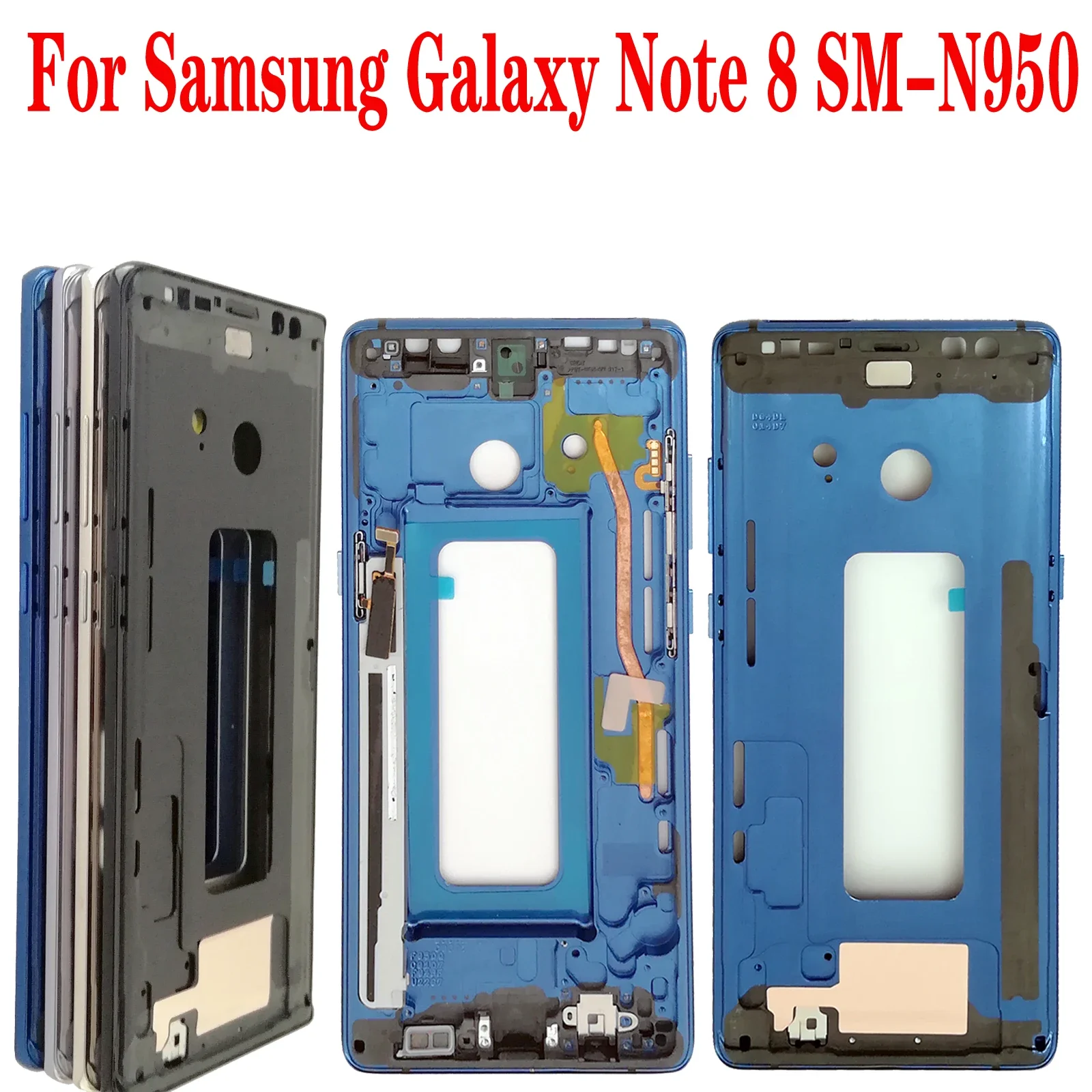 Shyueda 100% Nuovo Per Samsung Galaxy Note 8 Sm-N950 6.3 "Cornice Cornice Alloggiamento Schermo Lcd Centrale Anteriore