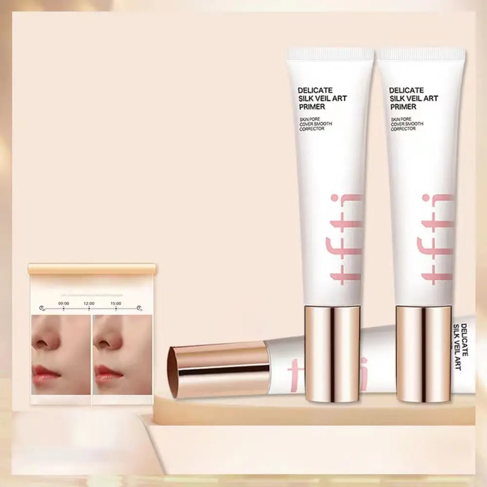 Шелковая вуаль 30 мл, художественный Праймер, стойкий, пот, контроль жирности, консилер, дышащий, гладкий корректор, макияж, Праймер, косметика