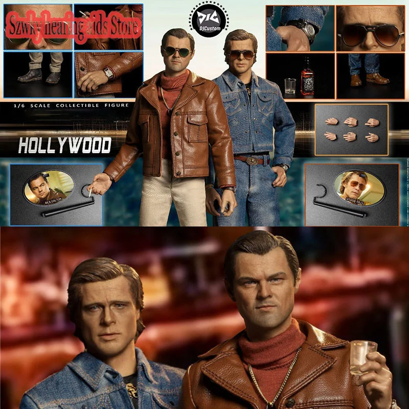 DJCUSTOM NO-16005 1/6 фигурка Леонардо и Брэд Питт модель голливудского времени двойной