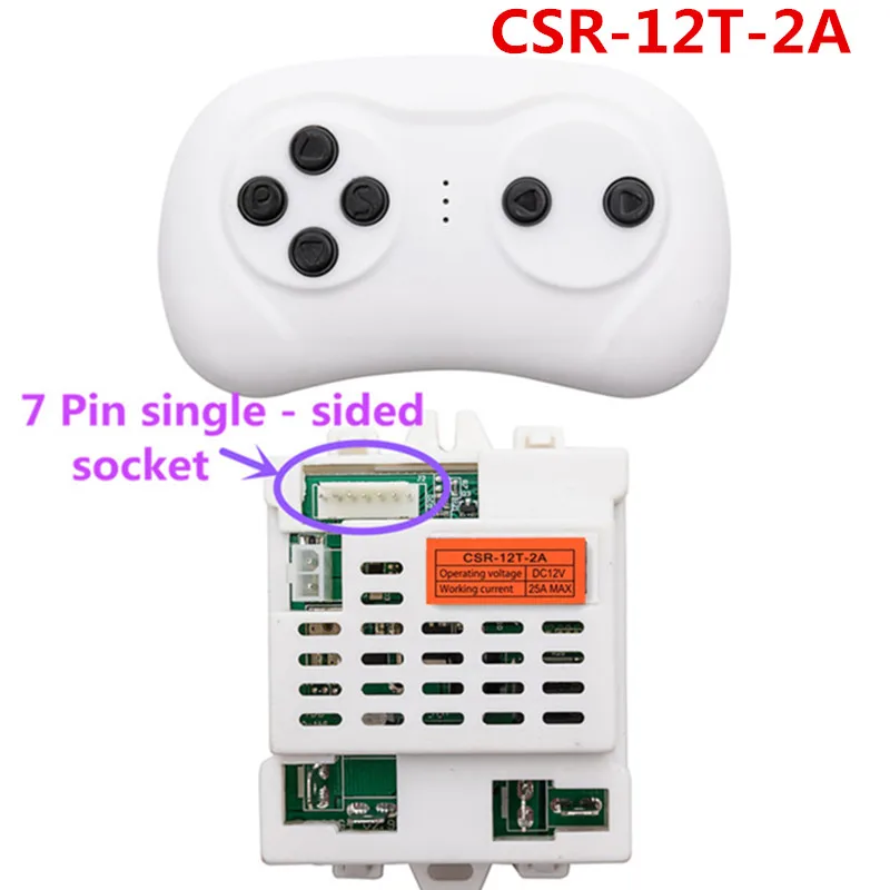 VitalKos  CSR-12T-2A 12V Remote Control and Receiver Of Children's Electric Car Bluetooth Ride On Car Replacement Parts jt g6b 6113 jt g50b 6g16 csg4r csg4ms csg4a kid s ride on electric car 2 4g bluetooth remote control receiver transmitter