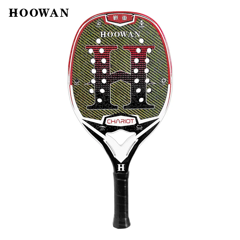Beach Tennis Racket T700 Kevlar Carbon Fiber 20MM Mid-Hard EVA Core