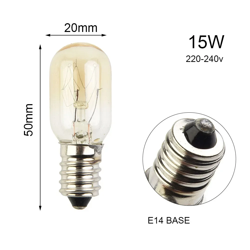 E14 Salt Lamp Globe Bulb 4/8/1pcs 15W Light Bulbs 240V Refrigerator Oven Vintage Incandescent Replacement Bulbs salt lamp bulb