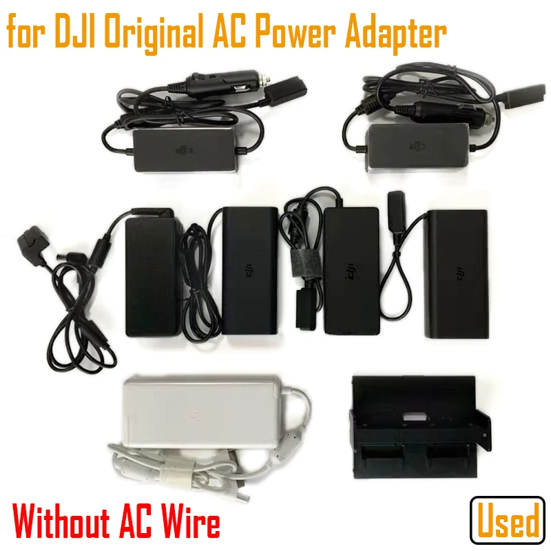 Original Mavic Pro AC Charger Spark AC Power Adapter Phantom 3 Series 4 Series Mini Mavic 3 Hubs DJI Air drone repair parts,drone battery charger