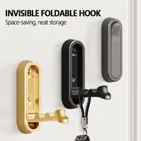 ตะขอคลื่นแบบพับได้ 4 ชิ้น – ที่แขวนเสื้อคลุมและผ้าเช็ดตัวพร้อมดีไซน์คลื่นสามชั้นเพื่อแขวนเสื้อผ้า กุญแจ กระเป๋า หมวก ฯลฯ ได้อย่างปลอดภัย 3