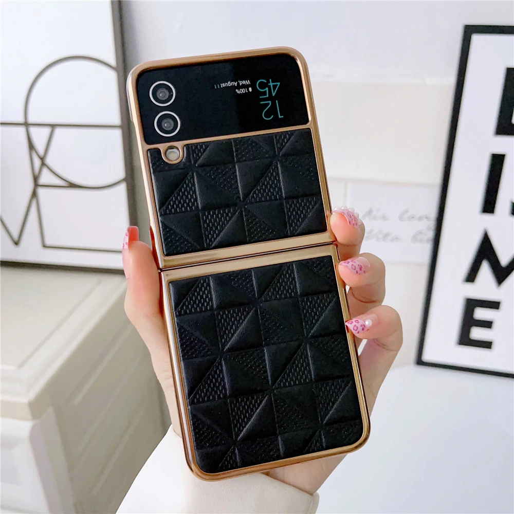 

Ультратонкий кожаный чехол с полной защитой для Samsung Galaxy Z Flip 4 3