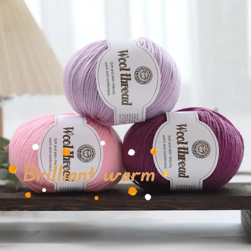 500g Worsted Middle Thick Merino Wool Yarn Thread，Handmade DIY Woven Scarf Soft  Wool ，DIY Scarf Shawl Sweater Crochet Thread 2