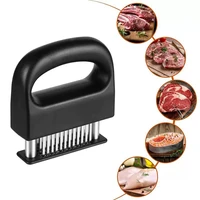 Attendrisseur de viande à 48 broches, 1 pièce, attendrisseur de Steak en acier inoxydable, outils de cuisine, BBQ, aiguilles en fil de bœuf, bâton de viande, machine à galettes de viande 4