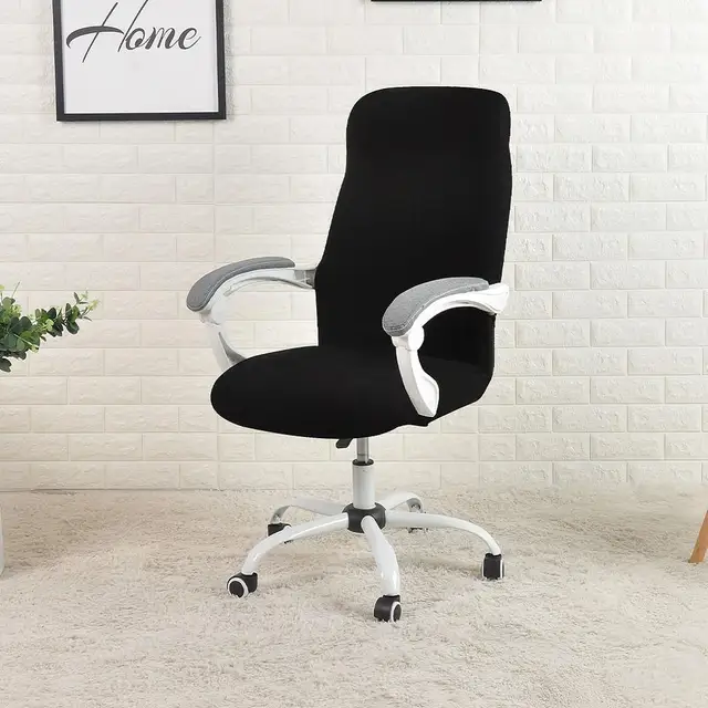 Cover for Computer Chair  Water Resistant Jacquard Office Chair Slipcover Elastic for Home Armchair 1PC  sillas de oficina 2